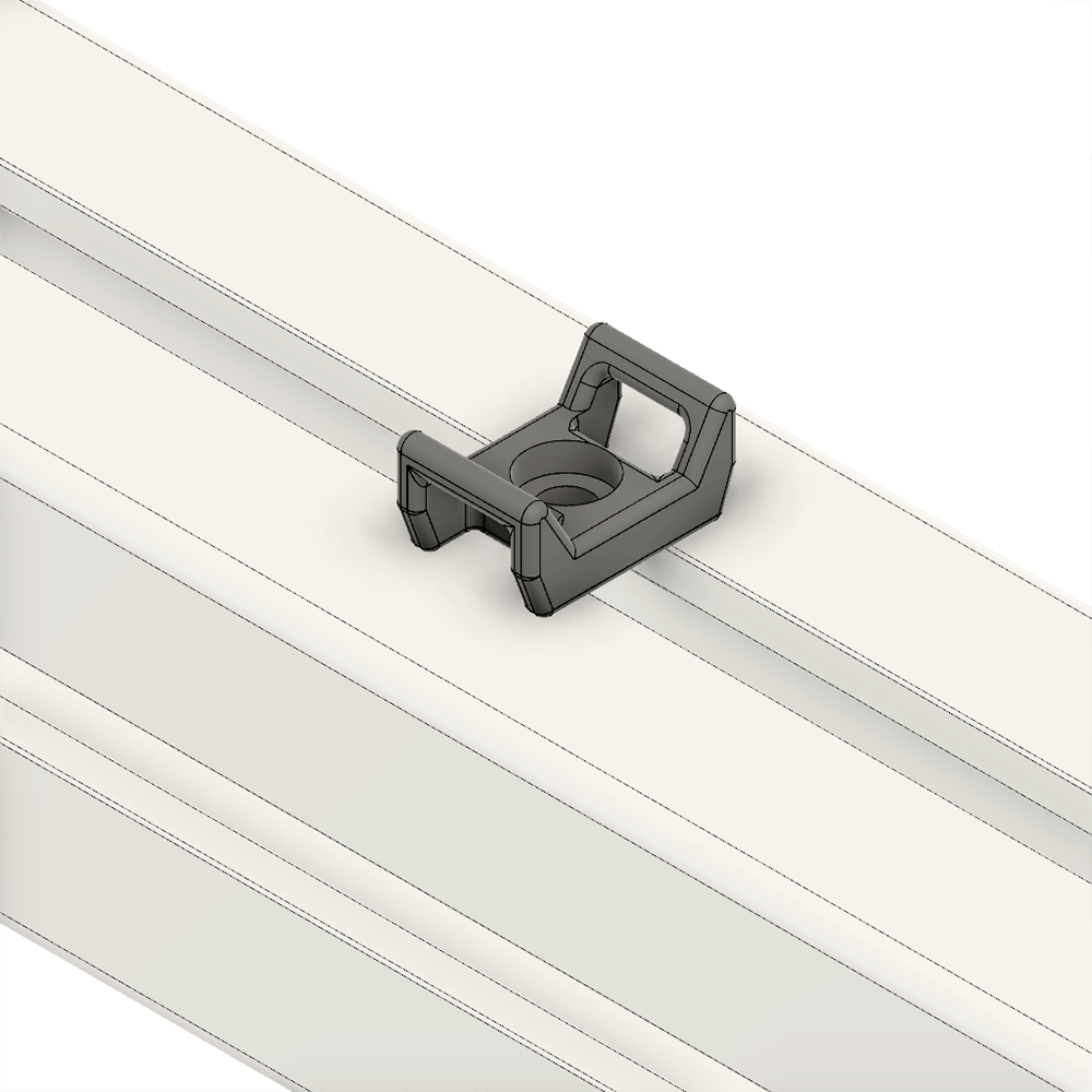 66-100-0 MODULAR SOLUTIONS CABLE TIE DOWNS<br>CABLE BLOCK